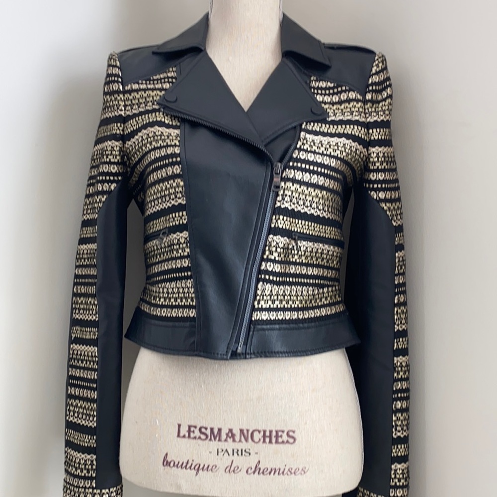 BCBG MaxAzria Moto style jacket